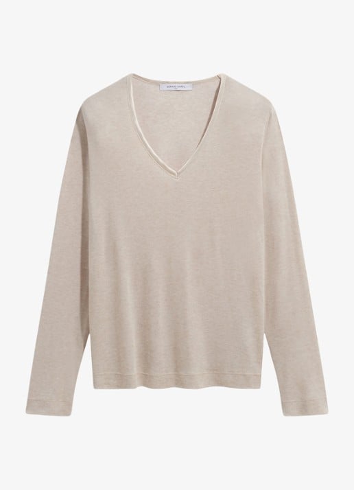 Gerard Darel Belen longsleeve in wolblend met V-hals