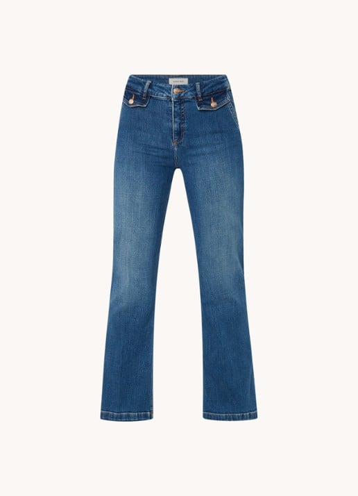 Gerard Darel Camy high waist bootcut jeans met medium wassing