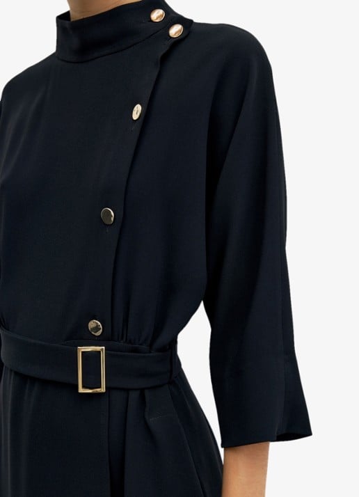 Gerard Darel Capu midi jurk met ceintuur