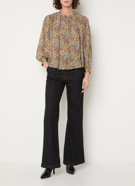 Gerard Darel Carinne tuniek met bloemenprint - voorkant 4 multicolor