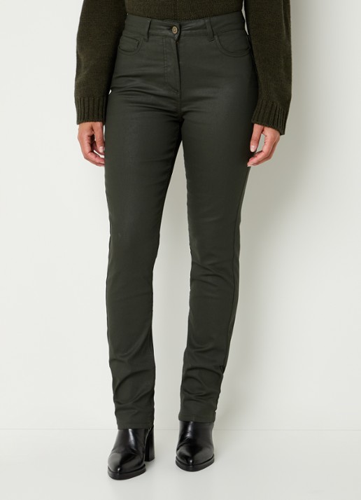 Gerard Darel Celine high waist slim fit jeans van imitatieleer