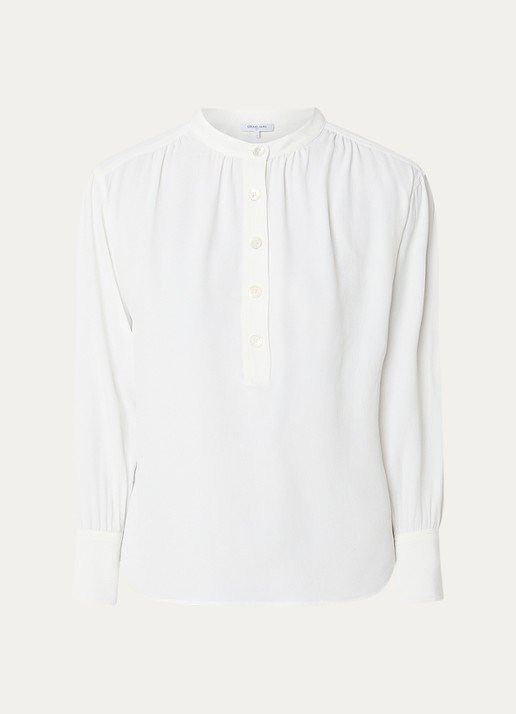 Gerard Darel Cezanne tuniek in zijdeblend - voorkant 2 wit