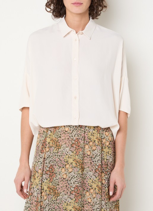 Gerard Darel Cirae oversized blouse in zijdeblend