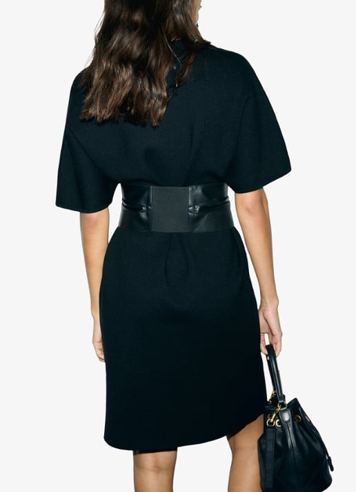 Gerard Darel Clo mini jurk - detail 3 zwart