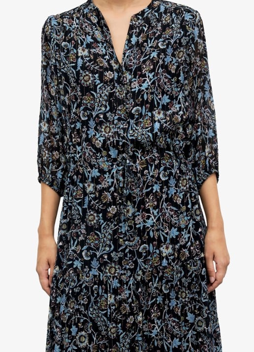 Gerard Darel Corie maxi jurk van zijde met bloemenprint