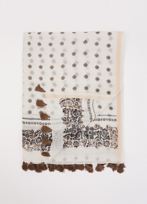 Gerard Darel Daphne sjaal in zijdeblend 70 x 180 cm