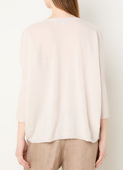 Gerard Darel Fijngebreide pullover van kasjmier - achterkant creme