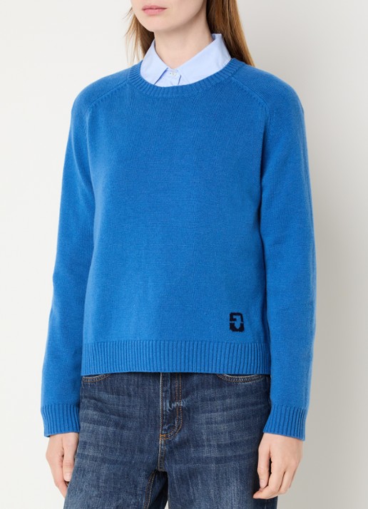 Gerard Darel Fijngebreide pullover van wol met logo