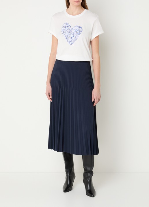Gerard Darel Gloria T-shirt met print - voorkant 2 gebroken wit