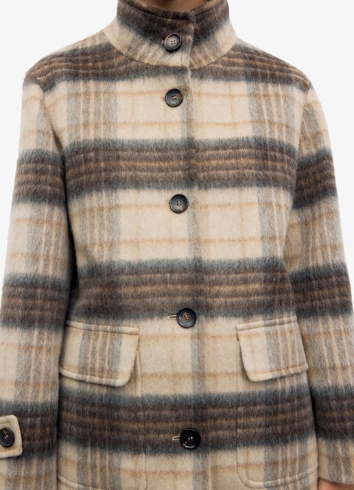 Gerard Darel Jack met ruitdessin - detail 3 zand