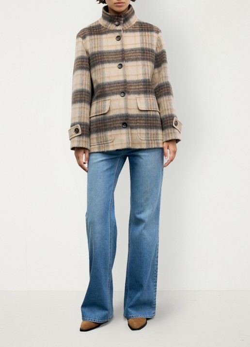 Gerard Darel Jack met ruitdessin - detail 4 zand