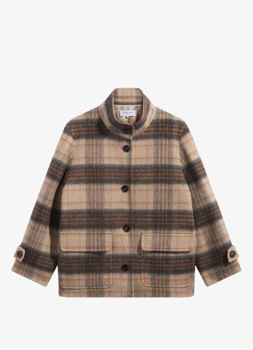Gerard Darel Jack met ruitdessin - voorkant zand