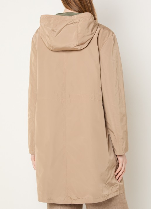 Gerard Darel Jannis reversible softshell jack met capuchon en steekzakken - achterkant 4 zand