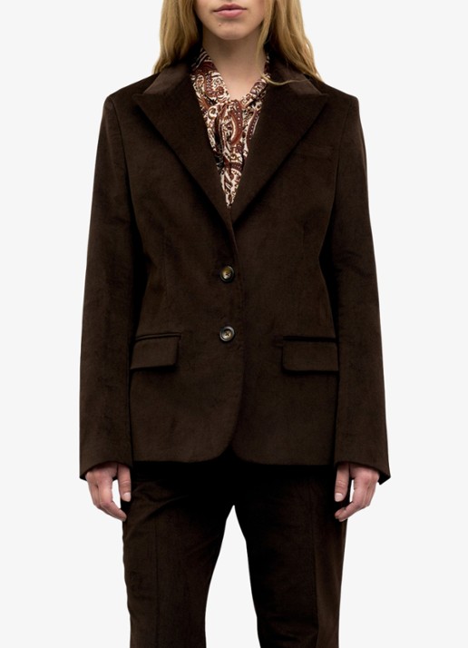 Gerard Darel Jem blazer van fluweel met klepzakken