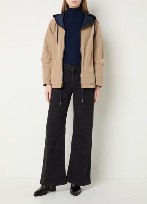 Gerard Darel Jordane reversible jack met capuchon - voorkant 2 donkerblauw