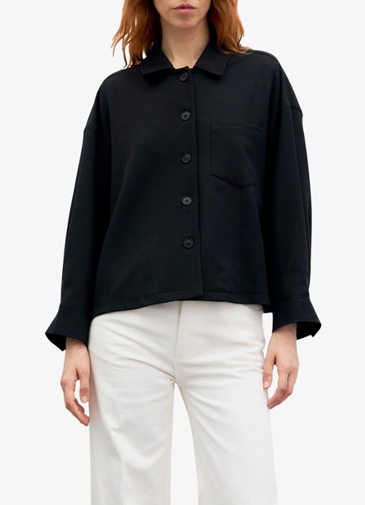 Gerard Darel Junia overshirt - detail 2 zwart