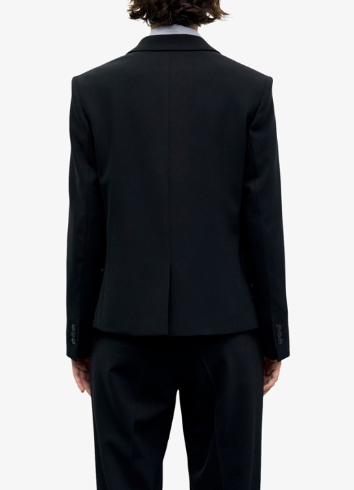 Gerard Darel Justa single-breasted blazer  - achterkant zwart