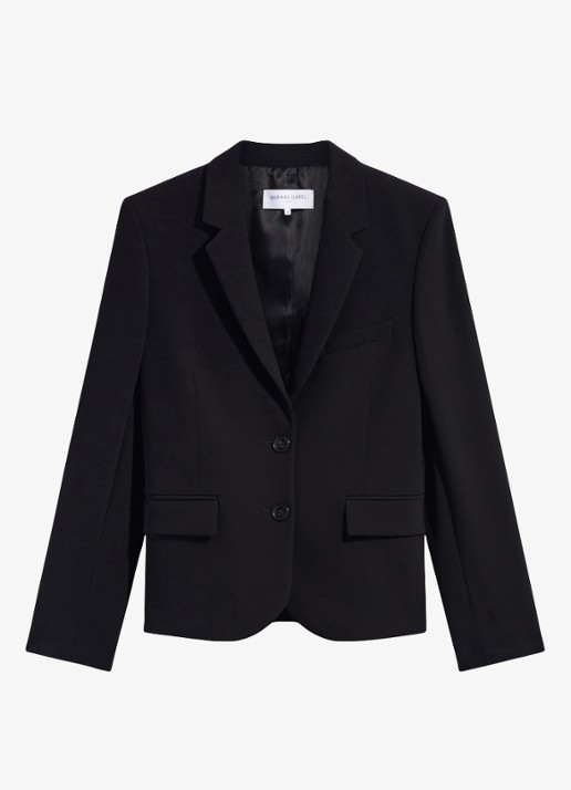 Gerard Darel Justa single-breasted blazer  - voorkant 4 zwart