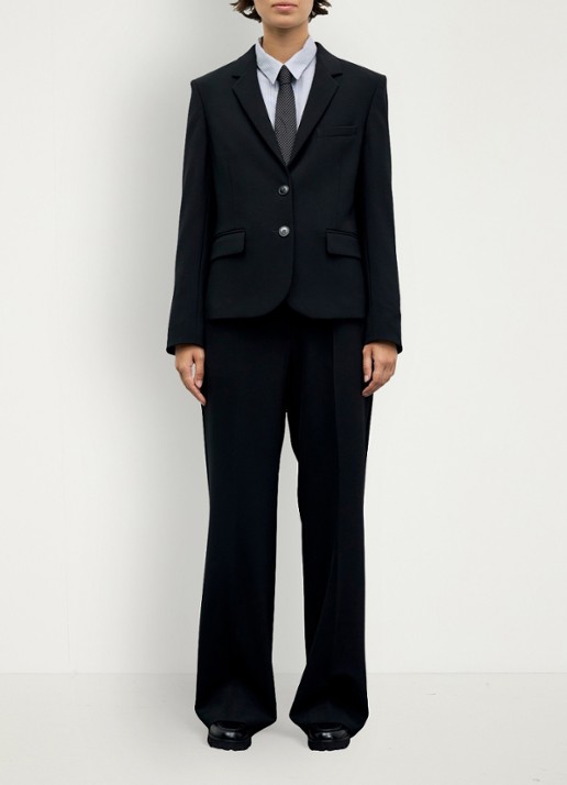 Gerard Darel Justa single-breasted blazer  - voorkant 5 zwart