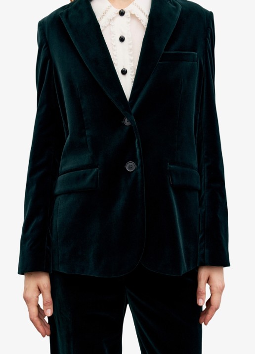 Gerard Darel Jyna blazer van fluweel met klepzakken