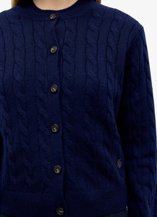 Gerard Darel Kabelgebreide trui met ronde hals