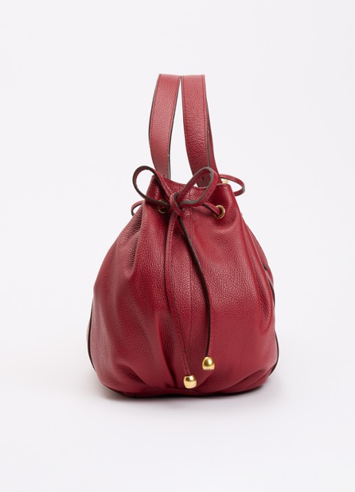 Gerard Darel Le 24H handtas van leer met afneembare schouderriem - detail 3 donkerrood