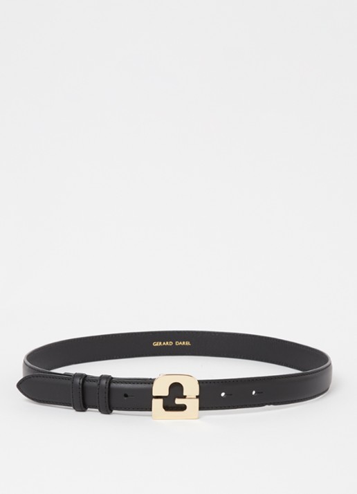 Gerard Darel Le Lauren riem van leer met logo
