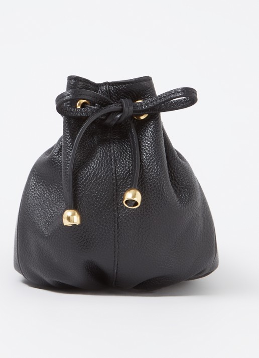 Gerard Darel Le Mini 24 crossbodytas van leer - detail 2 zwart
