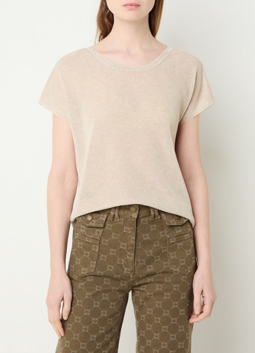 Gerard Darel Lixia grofgebreide top met ronde hals