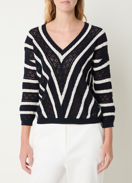 Gerard Darel Loretta grofgebreide pullover met opengewerkt dessin