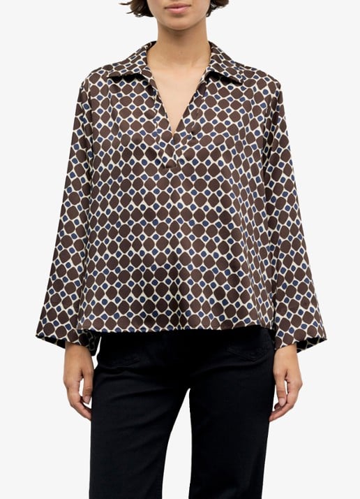 Gerard Darel Lorra blouse met grafische print