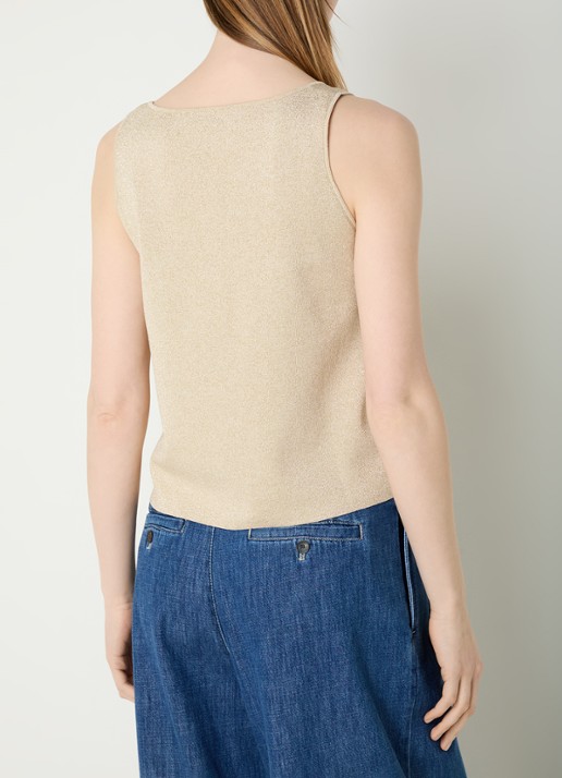 Gerard Darel Luana top met lurex - achterkant 3 beige