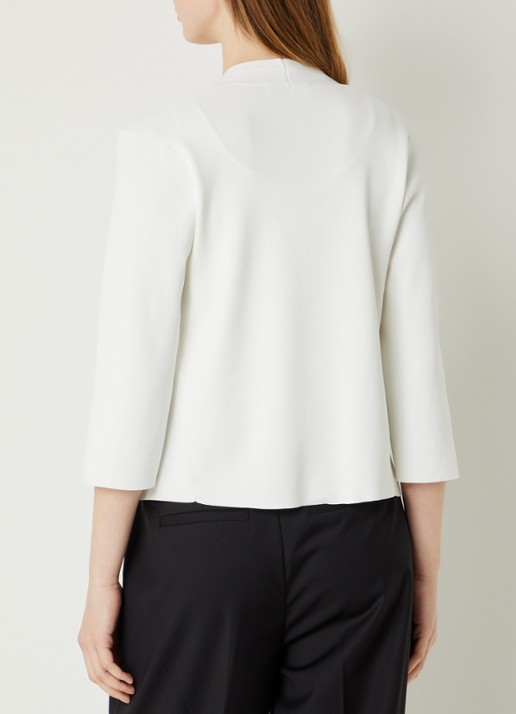 Gerard Darel Lynaya openvallend vest met steekzakken - achterkant wit