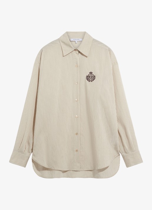 Gerard Darel Lys blouse met streepprint en borduring