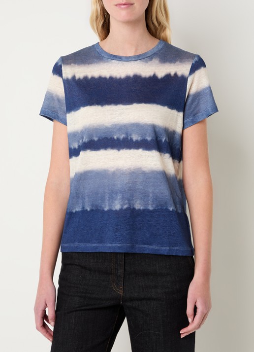 Gerard Darel Mabinty T-shirt van linnen met streepprint
