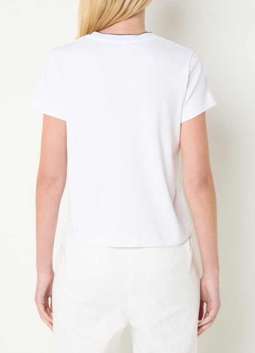 Gerard Darel Maiane T-shirt met logoborduring - achterkant 3 wit