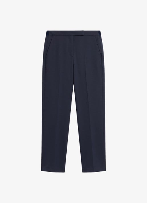 Gerard Darel May slim fit broek met elastische taille aan de achterkant - voorkant donkerblauw