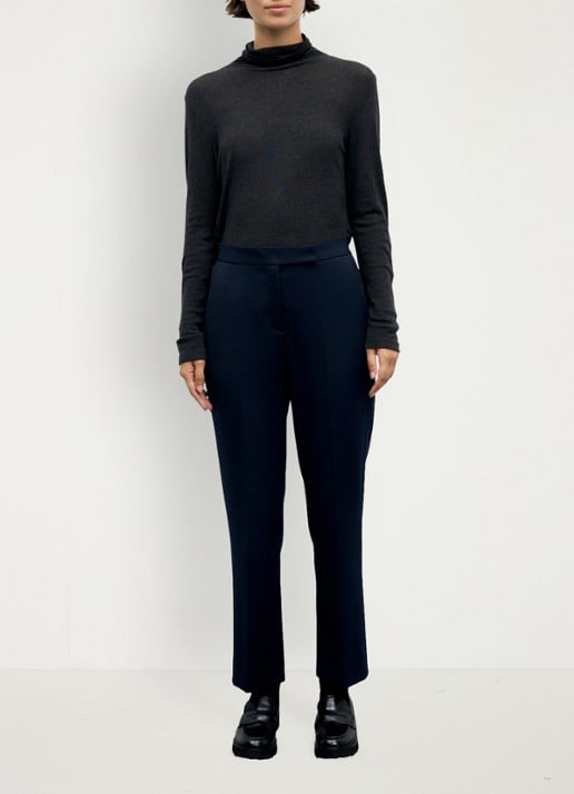 Gerard Darel May slim fit broek met elastische taille aan de achterkant - voorkant 2 donkerblauw