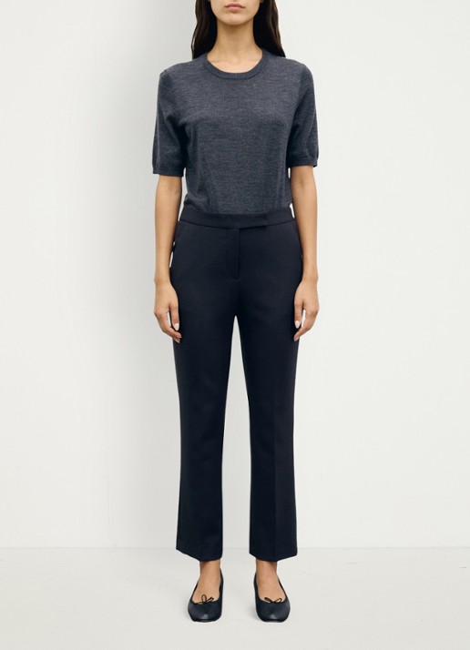 Gerard Darel May slim fit broek met elastische taille aan de achterkant - voorkant 5 zwart