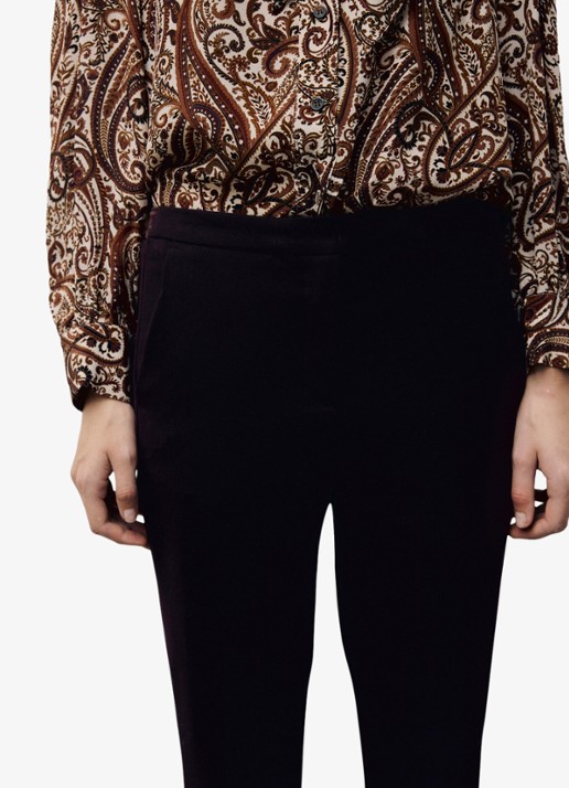 Gerard Darel May slim fit broek met elastische taille aan de achterkant - detail 4 rood