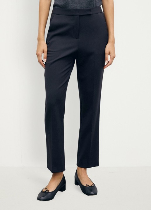 Gerard Darel Mei mid waist slim fit pantalon - detail 2 zwart