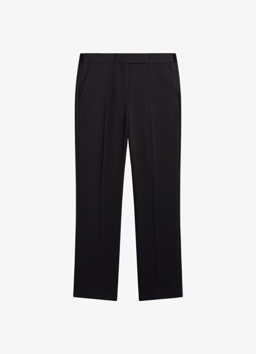 Gerard Darel Mei mid waist slim fit pantalon - voorkant 4 zwart