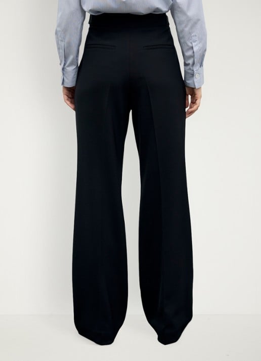 Gerard Darel Mela mid waist loose fit pantalon - achterkant zwart