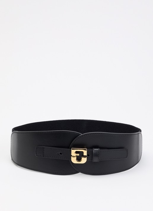 Gerard Darel Olympe tailleriem met leren details - voorkant zwart