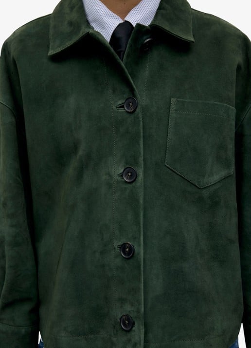 Gerard Darel Pia overshirt van suède