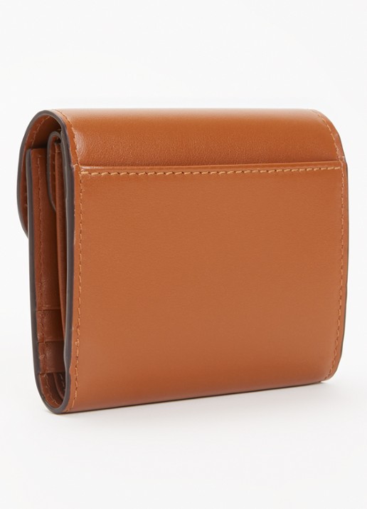 Gerard Darel Portemonnee van leer - achterkant 3 cognac