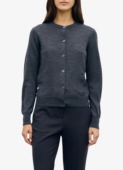 Gerard Darel Rene fijngebreid vest van merino wol