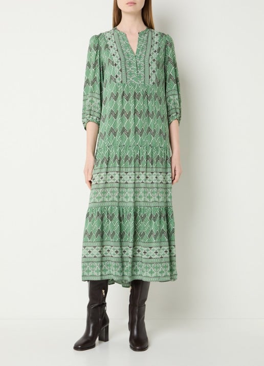 Gerard Darel Riham midi tuniekjurk met grafische print