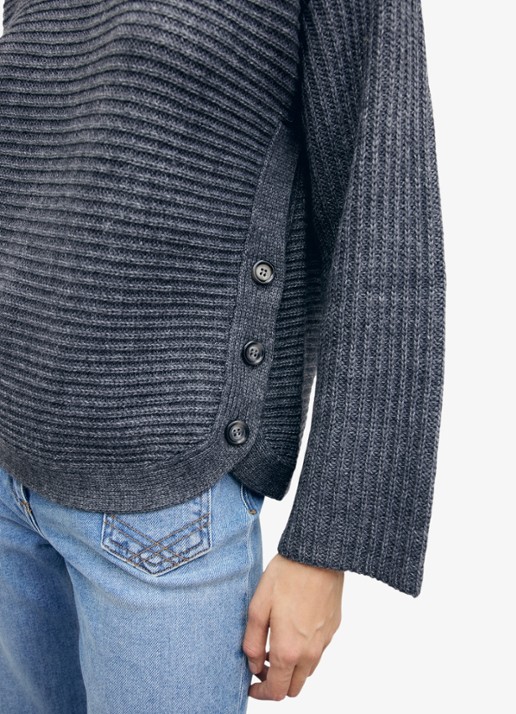 Gerard Darel Riva grofgebreide trui in wolblend met boothals