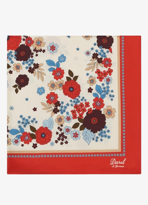 Gerard Darel Siena sjaal van zijde met bloemenprint